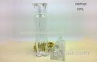 Custom 50ml Empty Cosmetic Glass Bottle For Perfume , Heart Shape