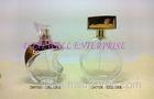 Ladies Cosmetic Glass Bottle , Crstal White 30ml Spray Perfume Bottle With Pump