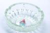 Transparent Round Glass Ashtray With With Custom Designs DWAS05