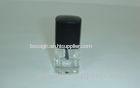 Cosmetic 6ml Square Glass Nail Polish Bottles With Crystal White Glass