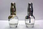 Crystal White Glass Empty Nail Polish Bottle 15ml , ABS Cap