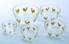 Transparent Decorative Glass Bowls Glass Salad Bowls Set With Cap , Deco