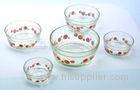 Clear Food Storage Decorative Glass Bowls Glass Mixing Bowl Set
