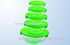 5 Piece Clear Glass Bowls Glass Salad Bowl Sets With PP Cap