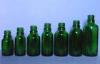 Green 10ml 15ml Glass Essential Oil Bottles With Dropper