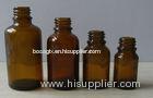 Amber / White 100ml Glass Essential Oil Bottles With Cap And Dropper