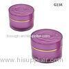 Rose Cylindrical Plastic Cosmetic Jar 50g With Sprayed Inside