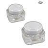 Empty Square 50g Plastic Cosmetic Jars Containers UV Coated