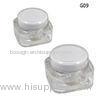 Empty Square 50g Plastic Cosmetic Jars Containers UV Coated