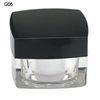 Square Lotion Plastic Cosmetic Jars Containers With Injection Colour
