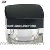 Square Lotion Plastic Cosmetic Jars Containers With Injection Colour