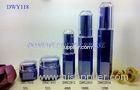 Blue 100ml Cosmetic Containers And Jars Lacquered / Painted