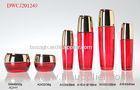 120ml 100ml Red Cosmetic Bottles And Jars For Skincare Lotion