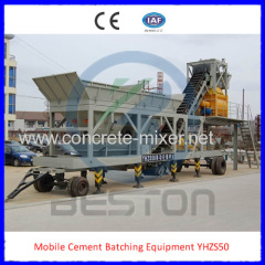 ISO, CE Certificates, Ful auto Mobile Cement Batching Equipment YHZS50