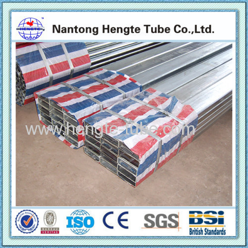 Hot dip galvanized rectangle section steel pipe