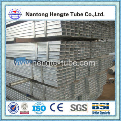 Hot dip galvanized rectangle section steel tube