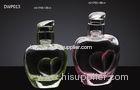 35ml / 65ml Spray Packaging Empty Glass Perfume Bottles Heart Shape