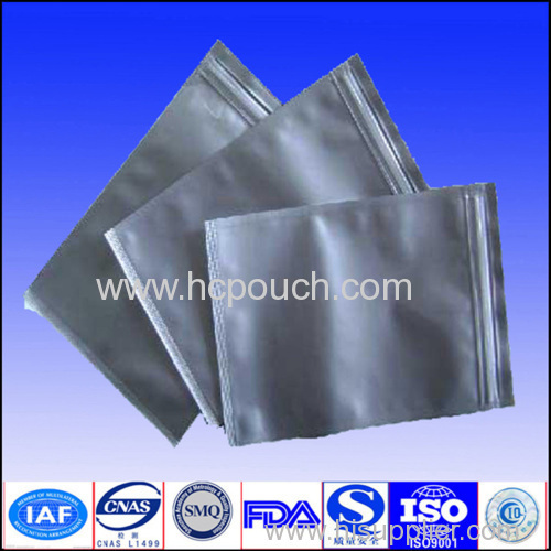 aluminum foil pouch with zip lock