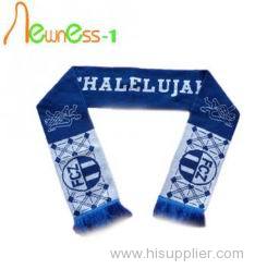 Custom Football Supporter Knitted Scarves With Logo