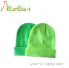 Winter Knitting Green Beanie Caps