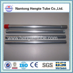 BS1387 hot dip galvanized steel pipe