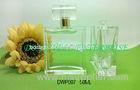 Clear 50ml Square Empty Spray Perfume Bottles Containers With Surlyn Cap