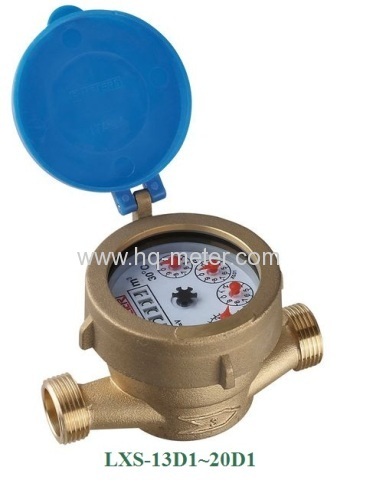 Single jet wet type Vane Wheel water meter