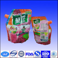 Fruit juice spout aluminum foil bag