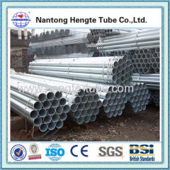 BS1387 hot dip galvanized steel pipe