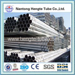 BS1387 1985 hot dip galvanized water steel pipe