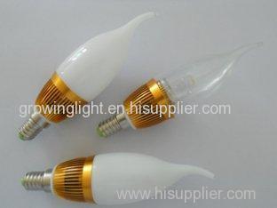 3W warm white color super bright led light bulbs replacement for stores, shops