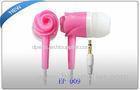 Classical design Pink Sporty In Ear Earphones for Smart phone , 20Hz - 20KHz