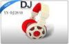 Red Wave Professional Over-Ear Stereo DJ Headphones with Rotating Earcup