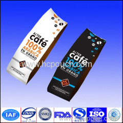 resealable aluminum foil coffee bag