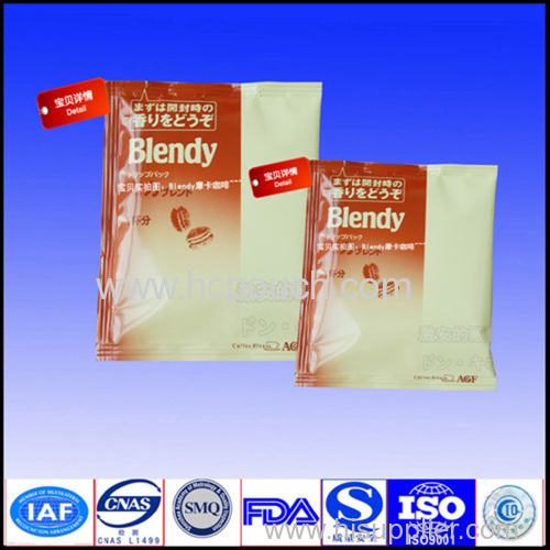 plastic bag for coffee packaging