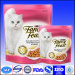 aluminium foil stand up packaging pouch for cat food with zipper