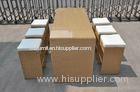 Outdoor Rattan Bar Set Resin Wicker Bar Table