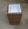 Hand-Woven Wicker Flower Pot For Outdoor Garden / Greenhouse / Bar