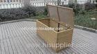 Resin Wicker Storage Box , All Weather Plastic Rattan Cushion Box