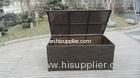 Waterproof Decorative KD Resin Wicker Storage Box For Storeroom