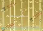 Mirror No.8 No.4 Cold Rolled Decorative Stainless Steel Sheet ASTM JIS GB , Gold 1000mm Steel Sheet