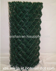 Galvanized and PVC coated chain link fence