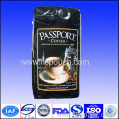 matte coffee bag with valve