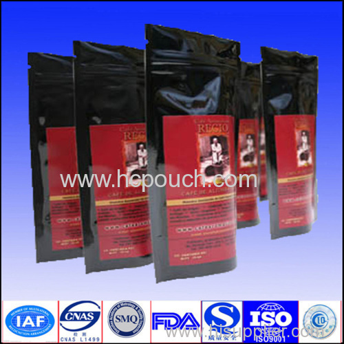 stand up ziplock coffee package