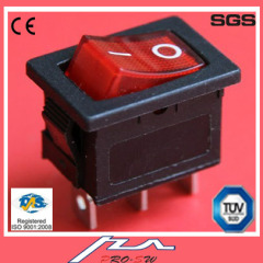 3pins rocker switch,waterproof momentary switch