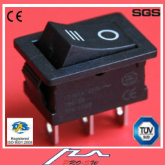 3pins rocker switch,waterproof momentary switch