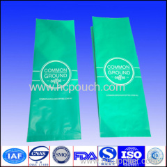 coffee packaging bag with side gusset