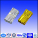 Aluminum foil side gussted gold pouch