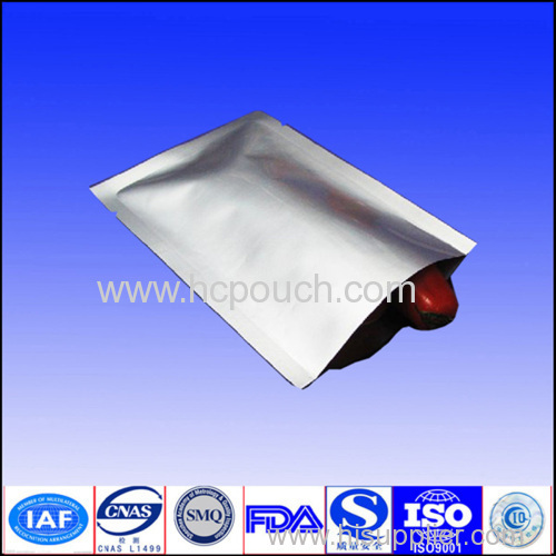 Aluminum foil 3 sides seal silve pouch