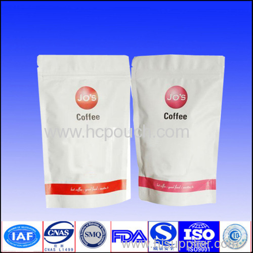 stand up coffee package with valve